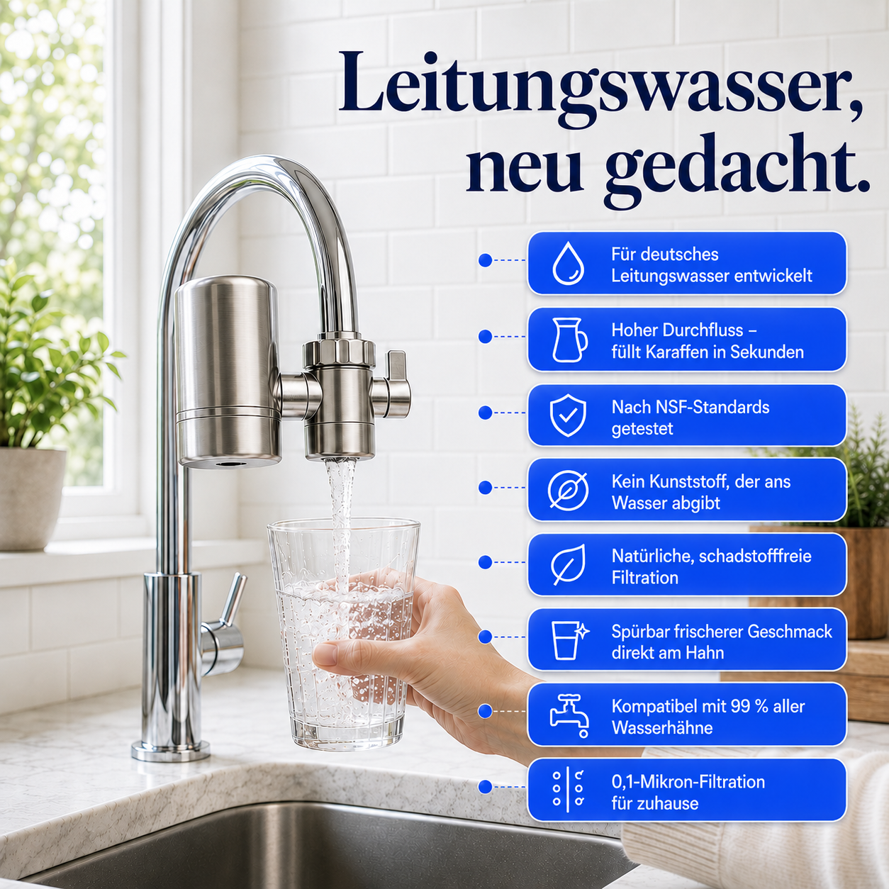 Hydrix® Pro Wasserhahnfilter